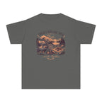 Collect Days Like These Youth Tee – Kids' Comfort Colors Family Travel Shirt in Pepper – flat lay