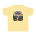 Together Looks Good From Here Youth Tee – Kids' Comfort Colors Scenic Overlook Shirt in Butter – flat lay