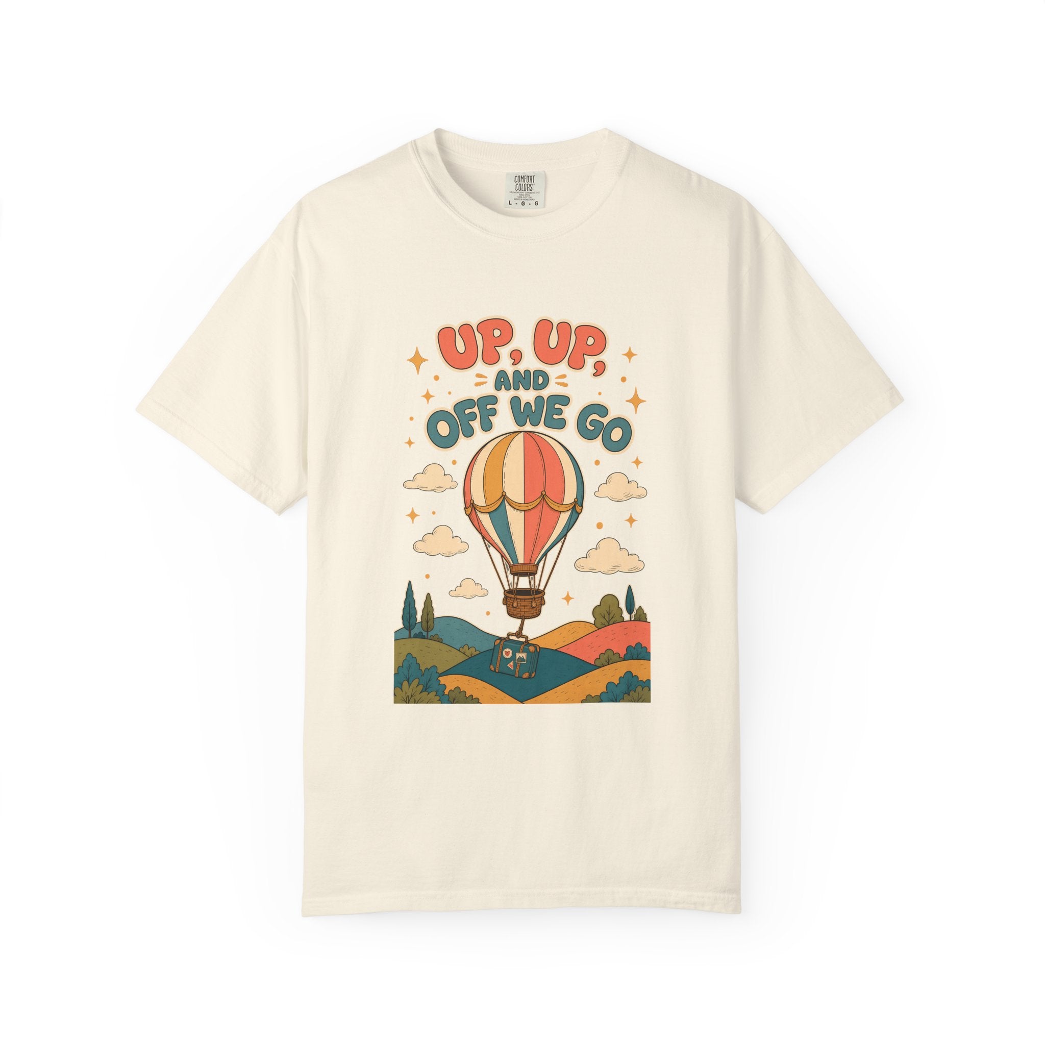 Up Up and Off We Go Hot Air Balloon Shirt