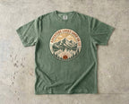 Adventure Looks Good On Us T-Shirt | Comfort Colors Mountain Travel Tee for Family Vacations