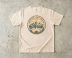 Adventure Looks Good On Us T-Shirt | Comfort Colors Mountain Travel Tee for Family Vacations