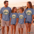 Adventure Looks Good On Us T-Shirt | Comfort Colors Mountain Travel Tee for Family Vacations