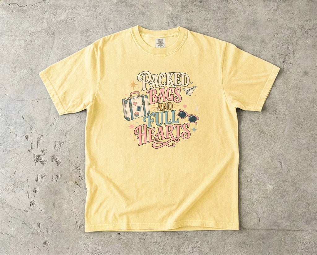 Packed Bags and Full Hearts Vacation Shirt