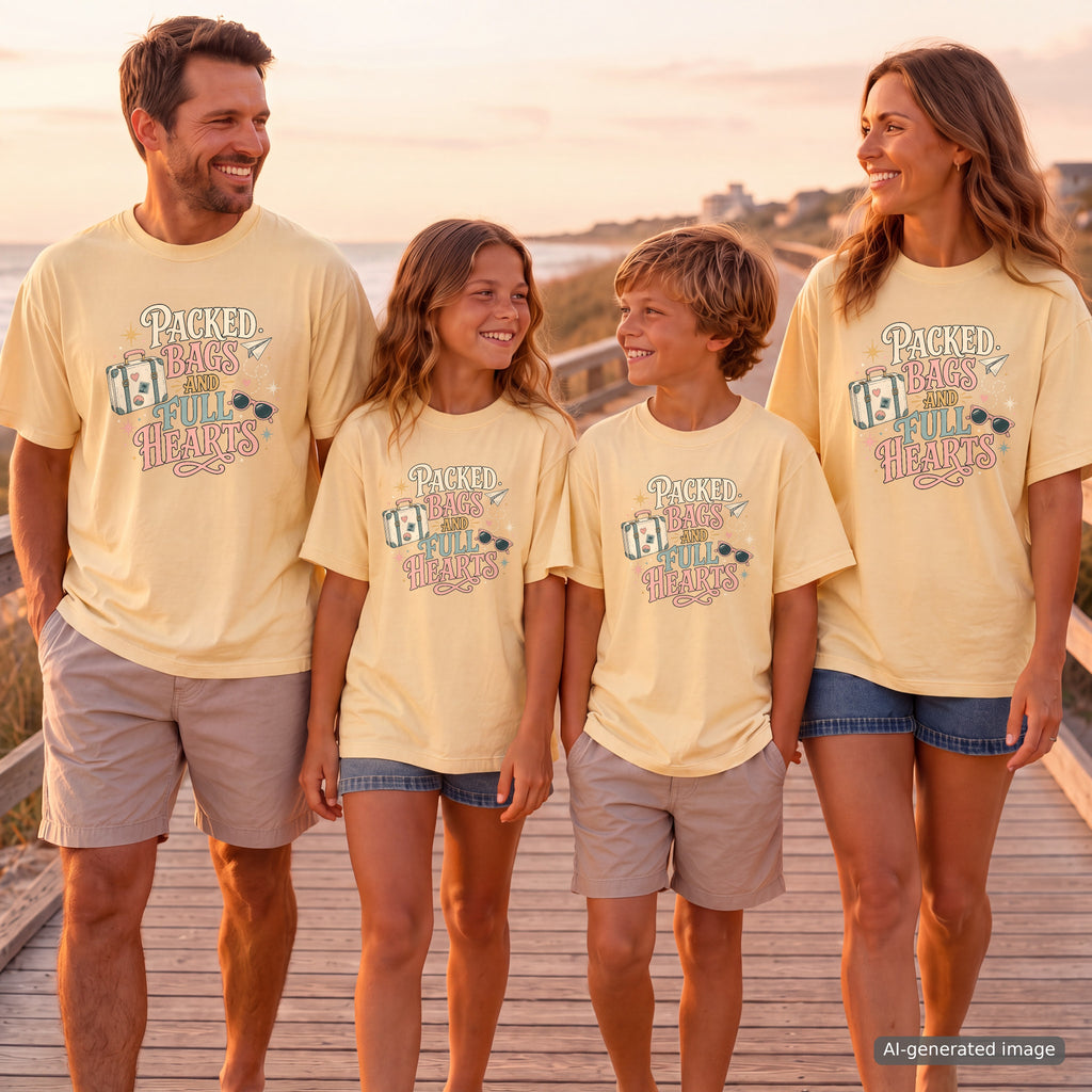 Packed Bags and Full Hearts Vacation Shirt