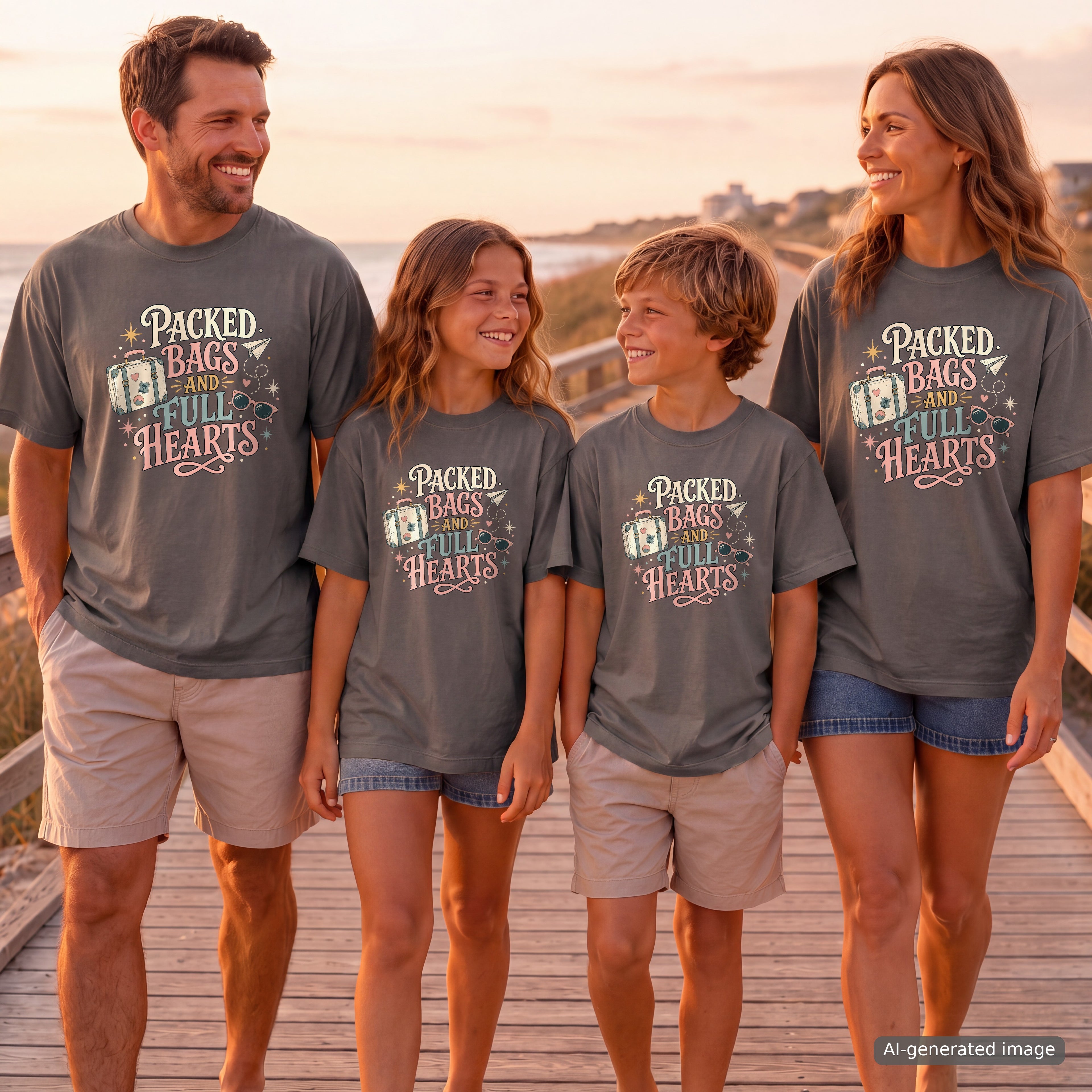 Packed Bags and Full Hearts Vacation Shirt