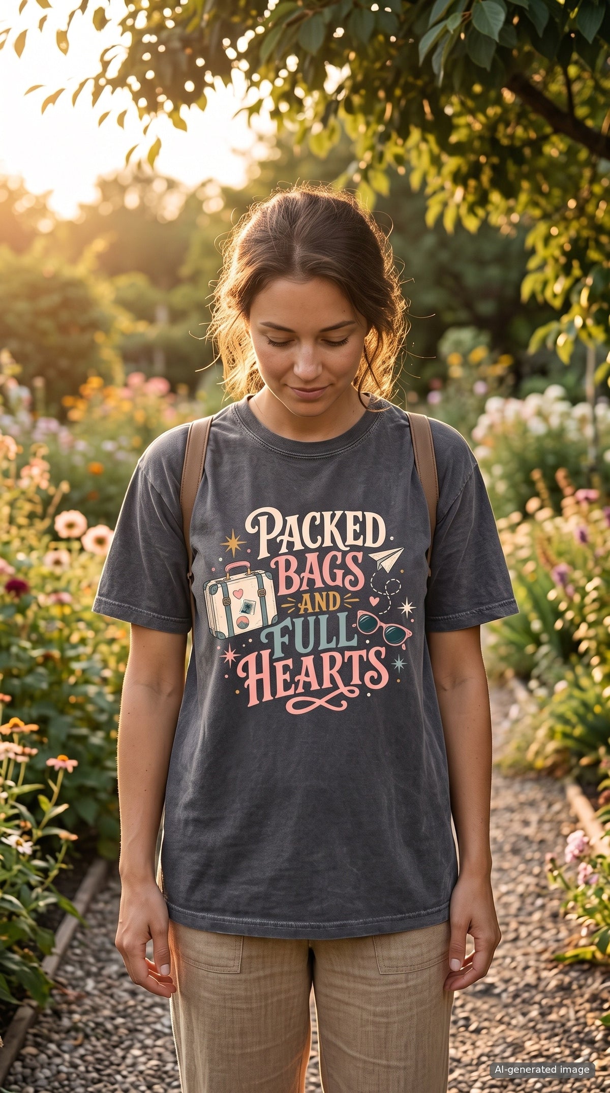 Packed Bags and Full Hearts Vacation Shirt