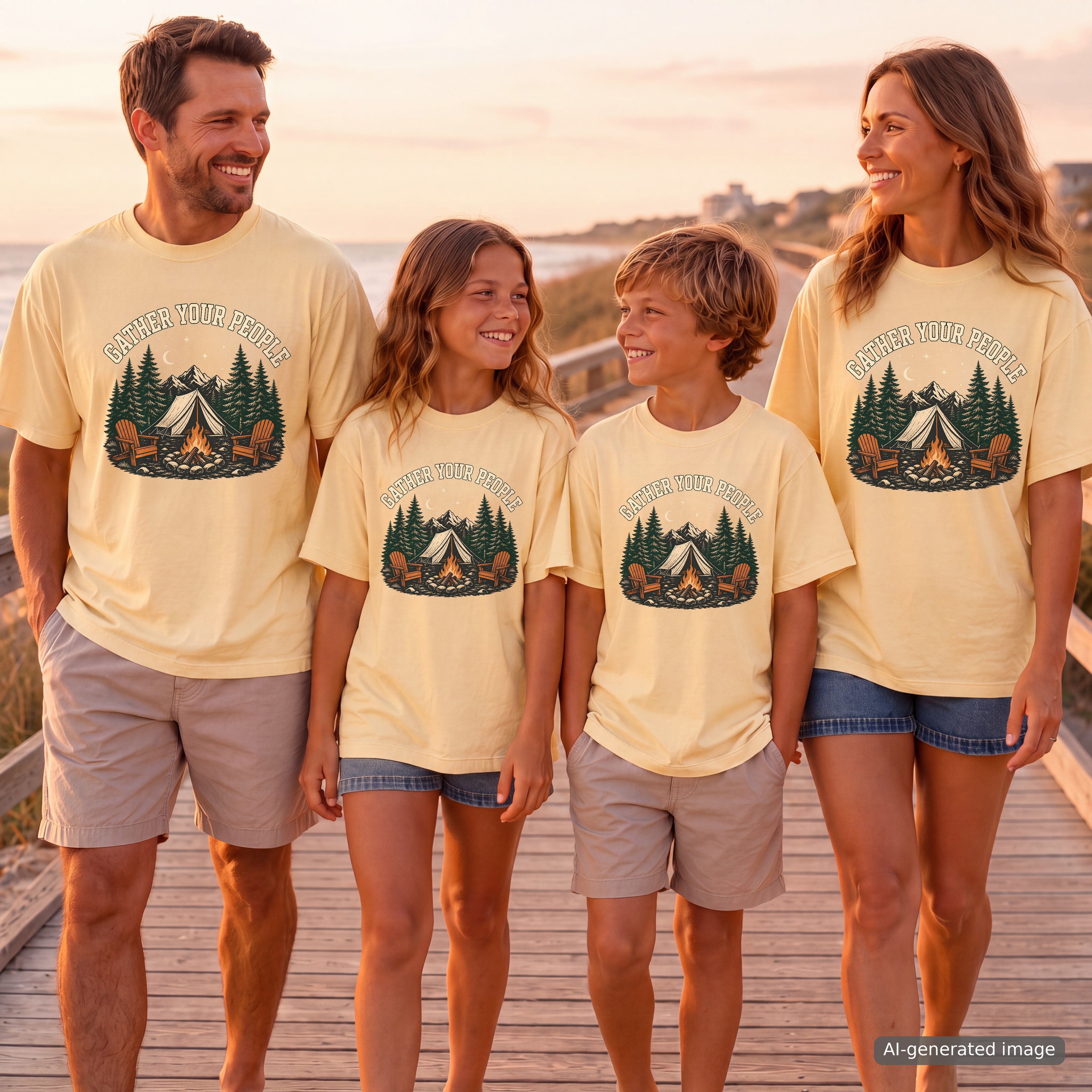 Gather Your People Camping Adventure Shirt