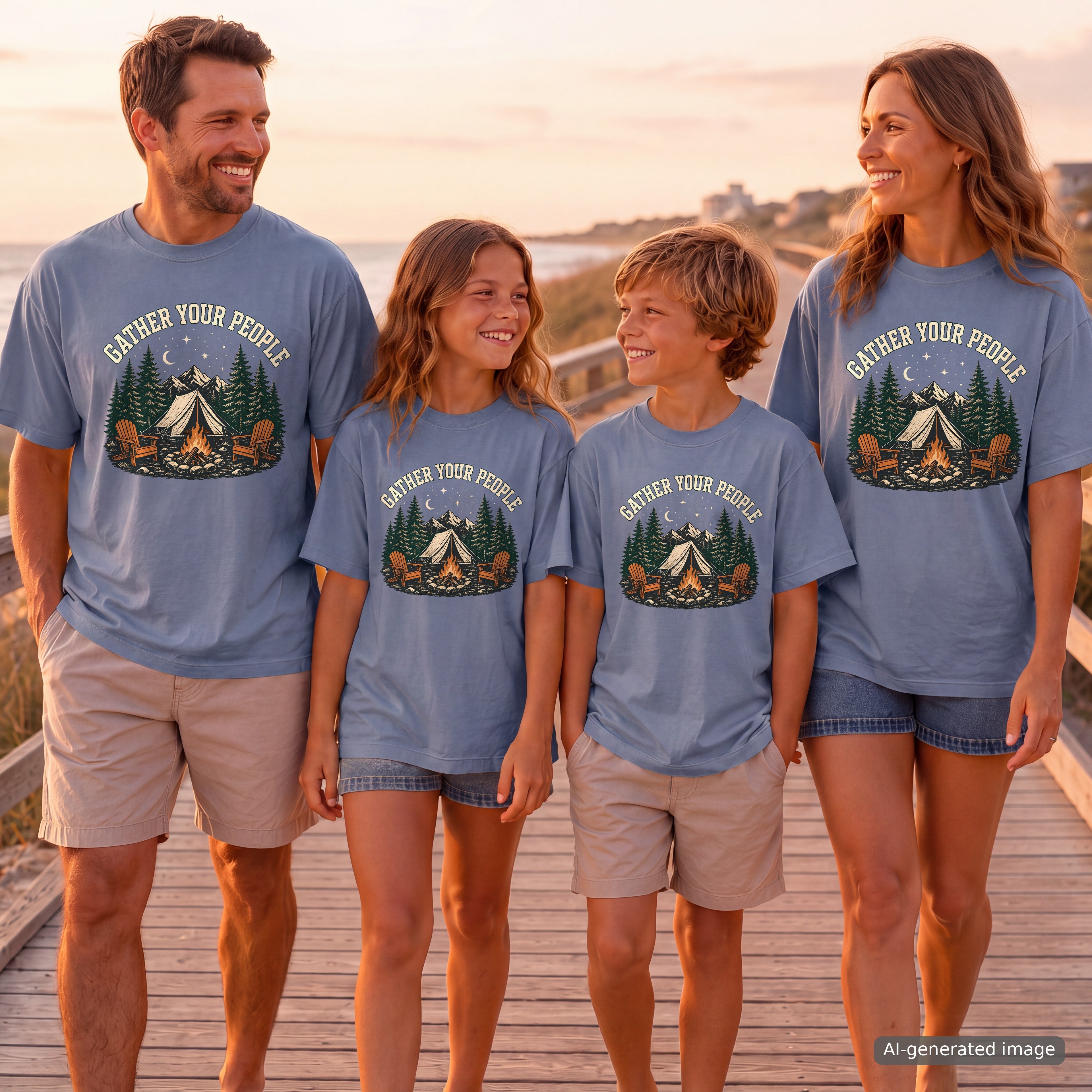 Gather Your People Camping Adventure Shirt