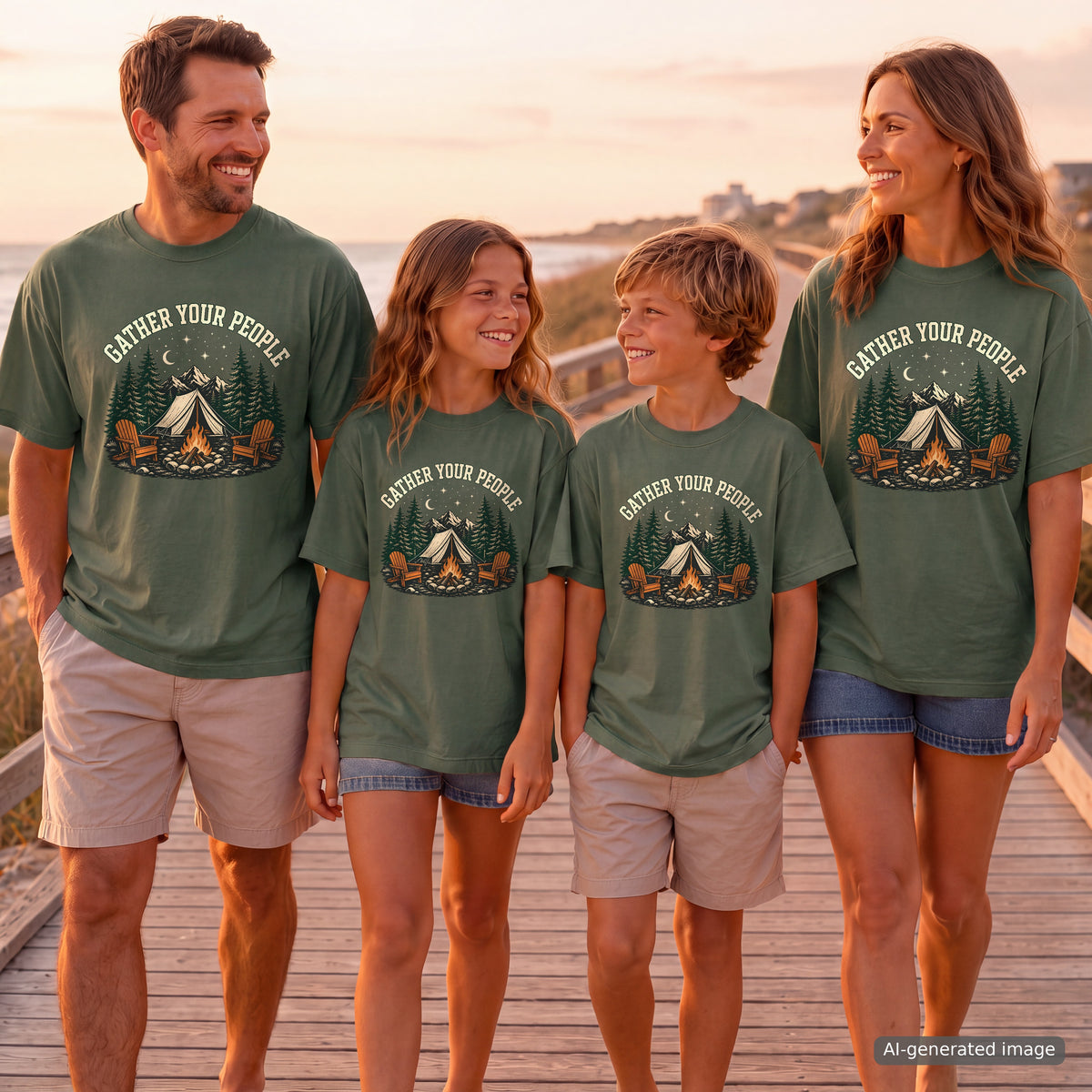 Gather Your People Camping Adventure Shirt