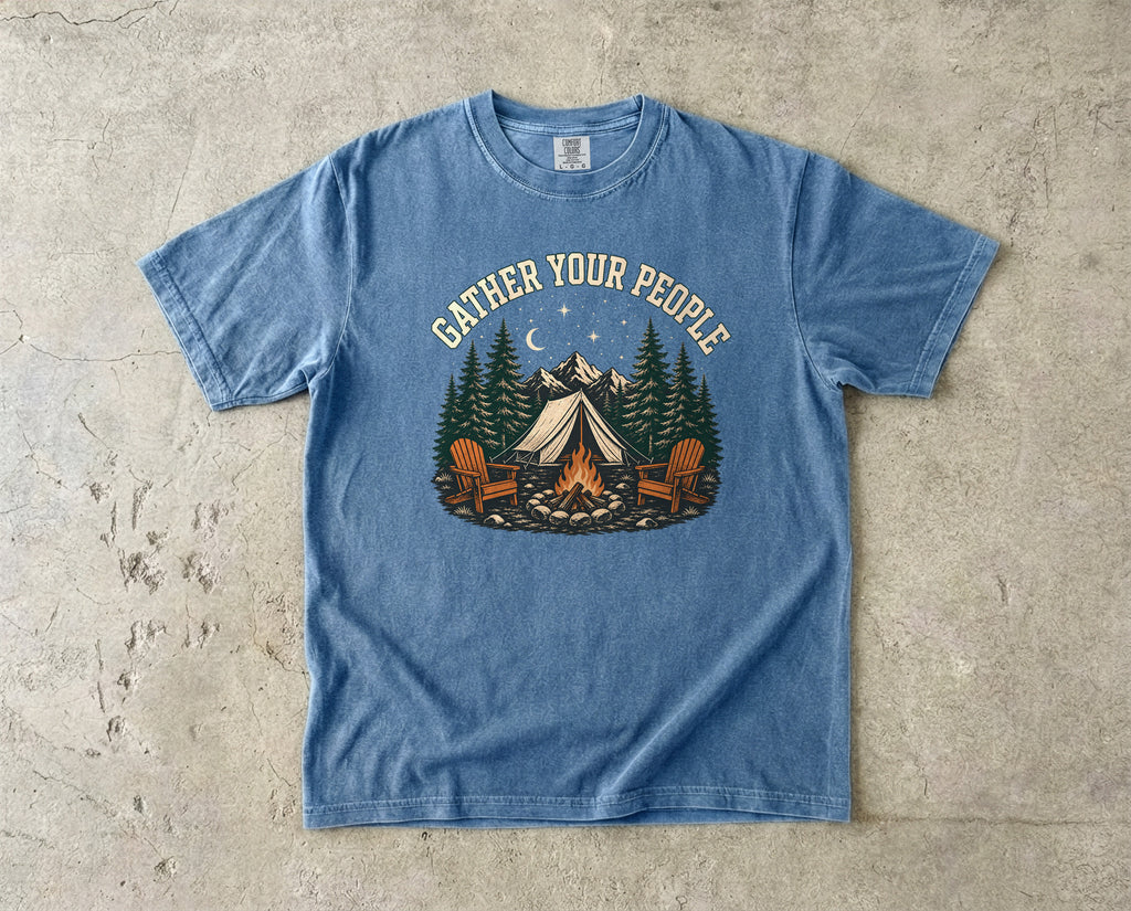 Gather Your People Camping Adventure Shirt