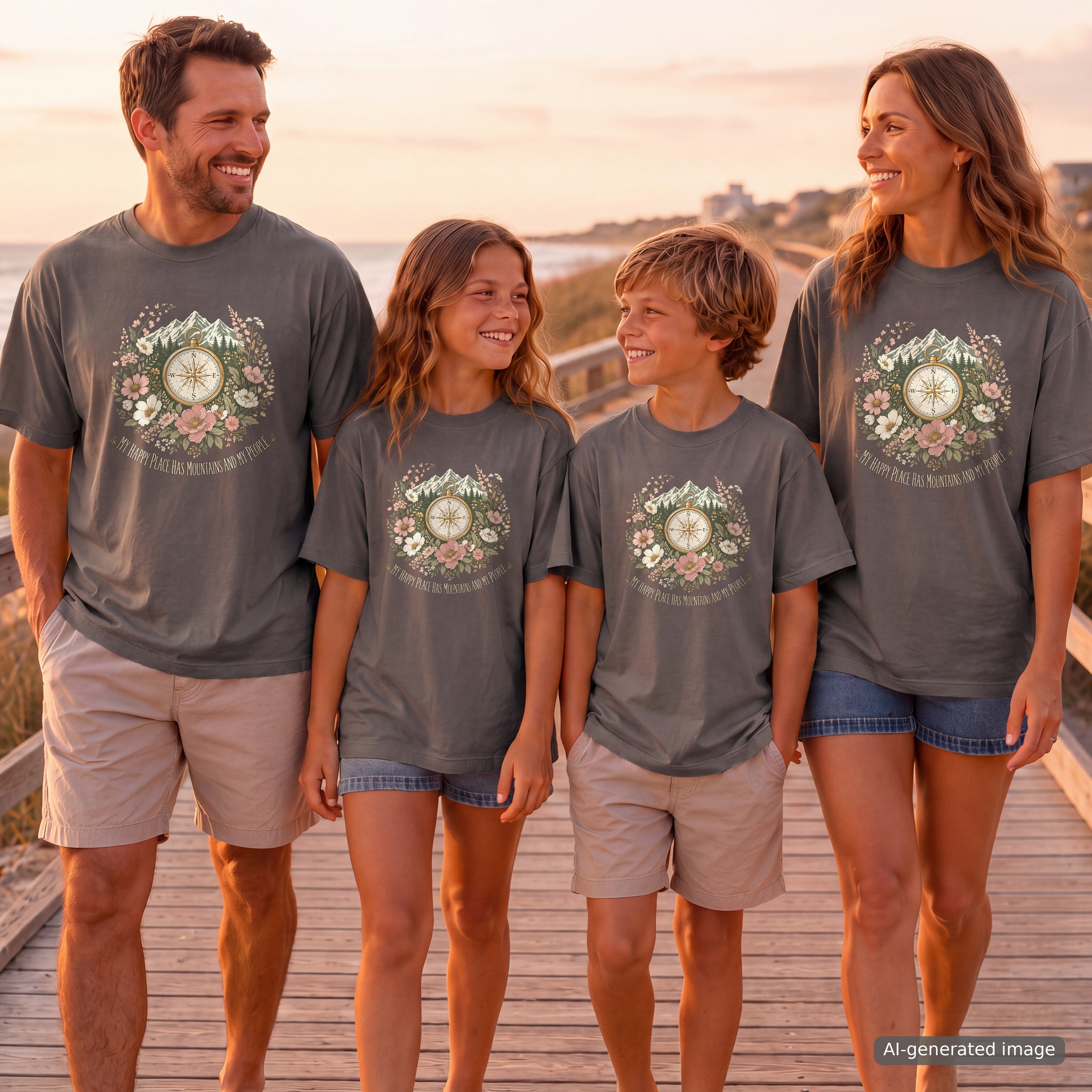 Mountains and My People Travel Mom Shirt
