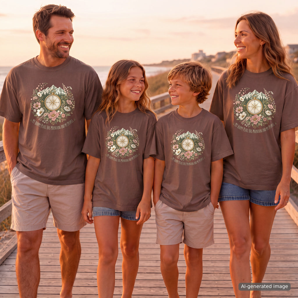 Mountains and My People Travel Mom Shirt