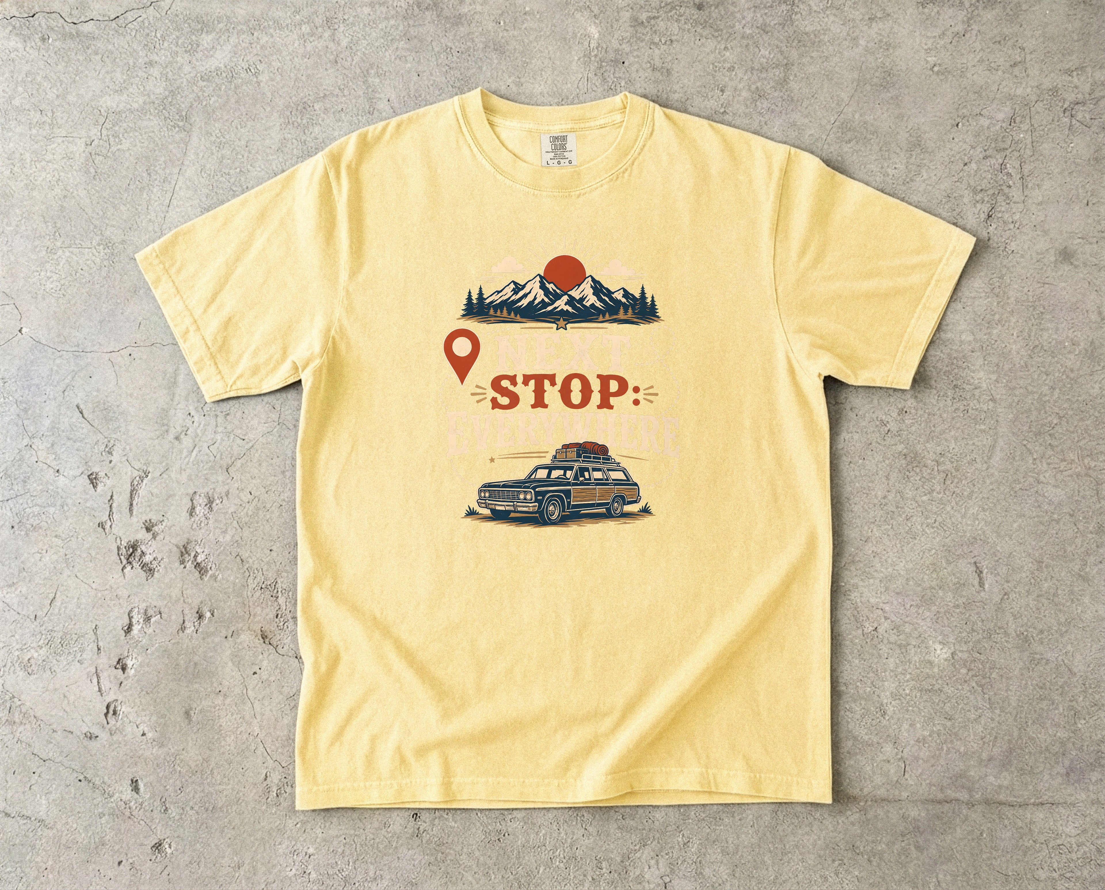 Next Stop Everywhere Road Trip Shirt