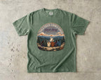 Together Looks Good From Here Scenic Overlook Shirt in Moss – flat lay