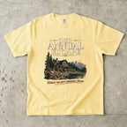 Our Annual Escape Lakeside Lodge Shirt in Butter – flat lay