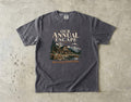 Our Annual Escape Lakeside Lodge Shirt in Pepper – flat lay