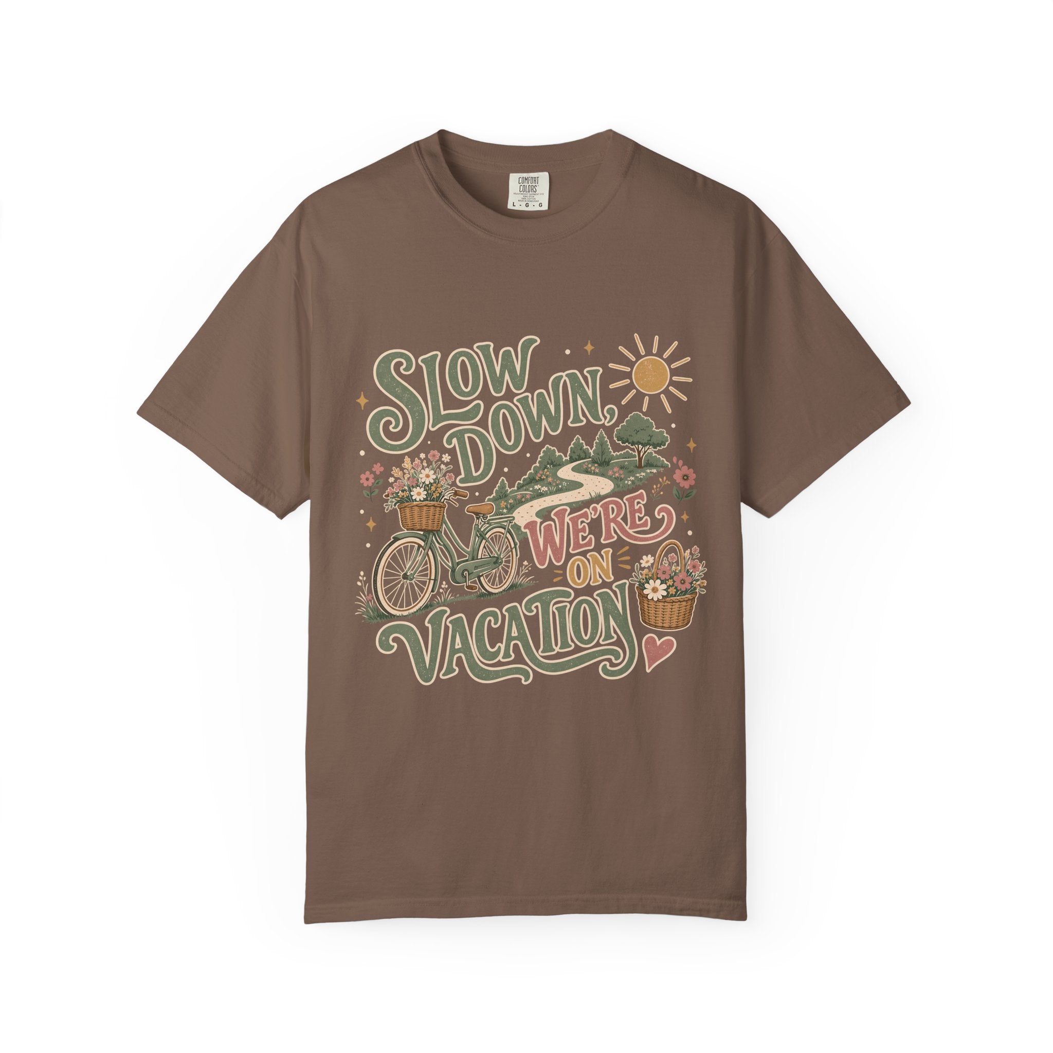 Slow Down We're on Vacation Travel Shirt