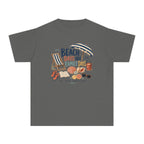 Beach Days Are Family Days Youth Tee – Kids' Comfort Colors Beach Vacation Shirt in Pepper – flat lay