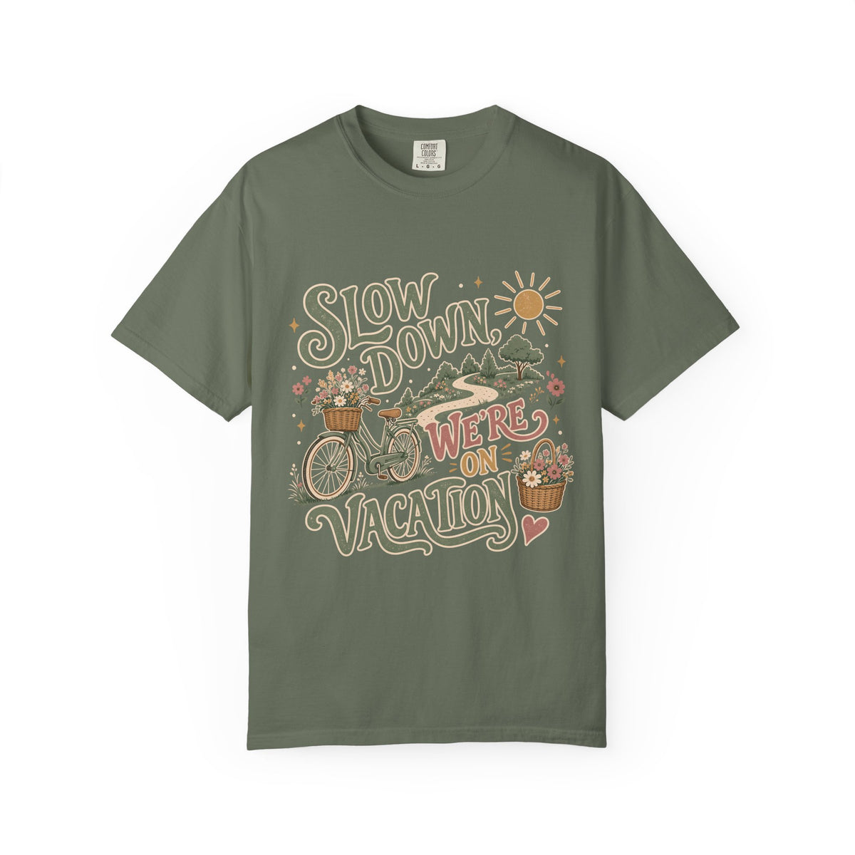 Slow Down We're on Vacation Travel Shirt