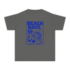 Beach Days Best Days Youth Tee – Kids' Comfort Colors Beach Vacation Shirt in Pepper – flat lay