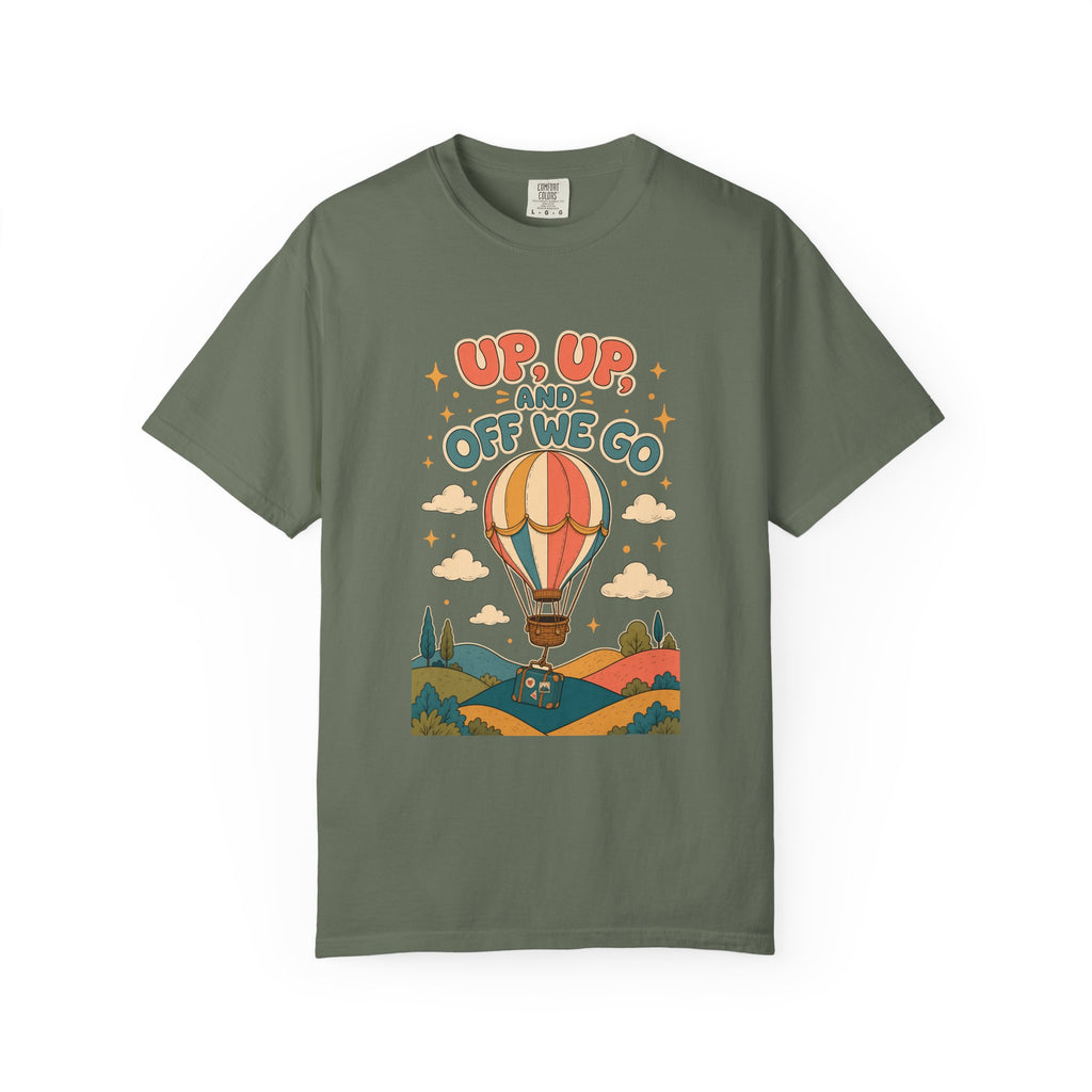 Up Up and Off We Go Hot Air Balloon Shirt