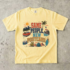 Same People New Postcard Road Trip Shirt in Butter – flat lay