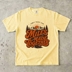 Miles Made Together Road Trip Shirt in Butter – flat lay