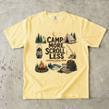 Camp More Scroll Less Camping Shirt in Butter – flat lay