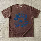 Family Beach Weekend Shirt in Espresso – flat lay