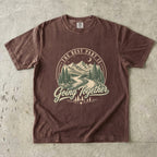 The Best Part Is Going Together Road Trip Shirt in Espresso – flat lay