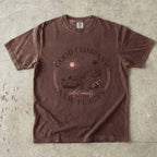Good Company New Places Girls Trip Shirt in Espresso – flat lay