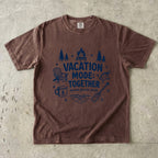 Vacation Mode Together Lake Vacation Shirt in Espresso – flat lay