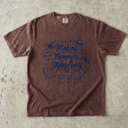 Making Memories Miles Away Road Trip Shirt in Espresso – flat lay
