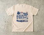 Weekends Well Spent Lake Vacation Shirt in Ivory – flat lay