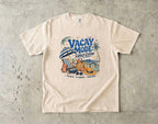 Vacay Mode Family Edition Travel Mom Shirt in Ivory – flat lay