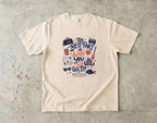 The Best Part Is Who You Go With Family Travel Shirt in Ivory – flat lay