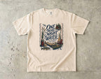 One More Night by the Water Lake Vacation Shirt in Ivory – flat lay