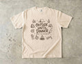 Outside Until Dinner Camping Shirt in Ivory – flat lay