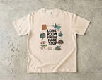 Leave Room for One More Stop Road Trip Shirt in Ivory – flat lay