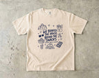 We Booked the House Bring the Snacks Family Getaway Shirt in Ivory – flat lay