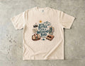 We're Better with a Weekend Bag Road Trip Shirt in Ivory – flat lay