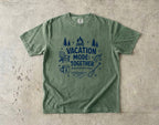 Vacation Mode Together Lake Vacation Shirt in Moss – flat lay