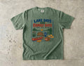 Lake Days Are Family Days Lake Vacation Shirt in Moss – flat lay
