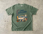 Stay a Little Longer Girls Trip Shirt in Moss – flat lay