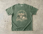 The Best Part Is Going Together Road Trip Shirt in Moss – flat lay