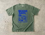 Beach Days Best Days Beach Vacation Shirt in Moss – flat lay