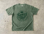 Family Trip Memories in the Making Shirt in Moss – flat lay