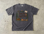 Cabin Time Is Quality Time Lake Vacation Shirt in Pepper – flat lay