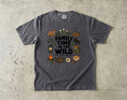 Family Time in the Wild Camping Shirt in Pepper – flat lay