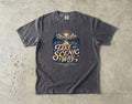Take the Scenic Way Road Trip Shirt in Pepper – flat lay
